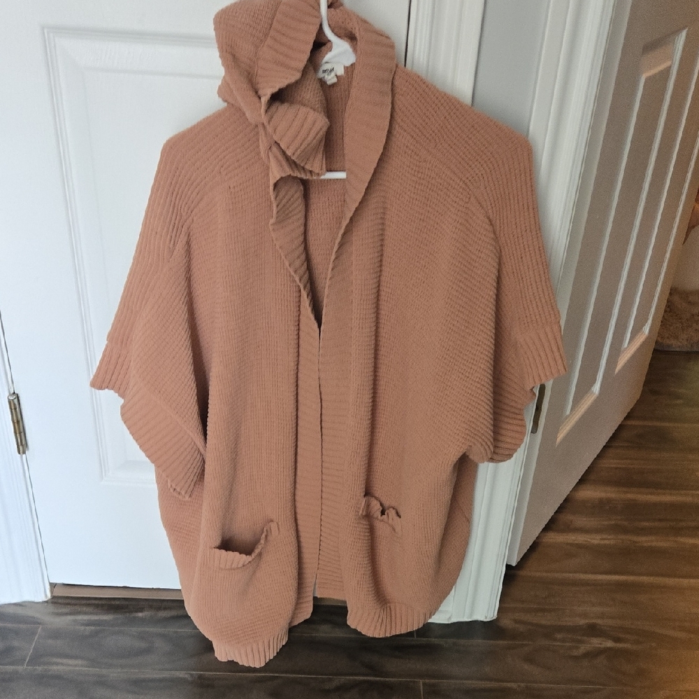Aerie Women's Knit Poncho - Brown